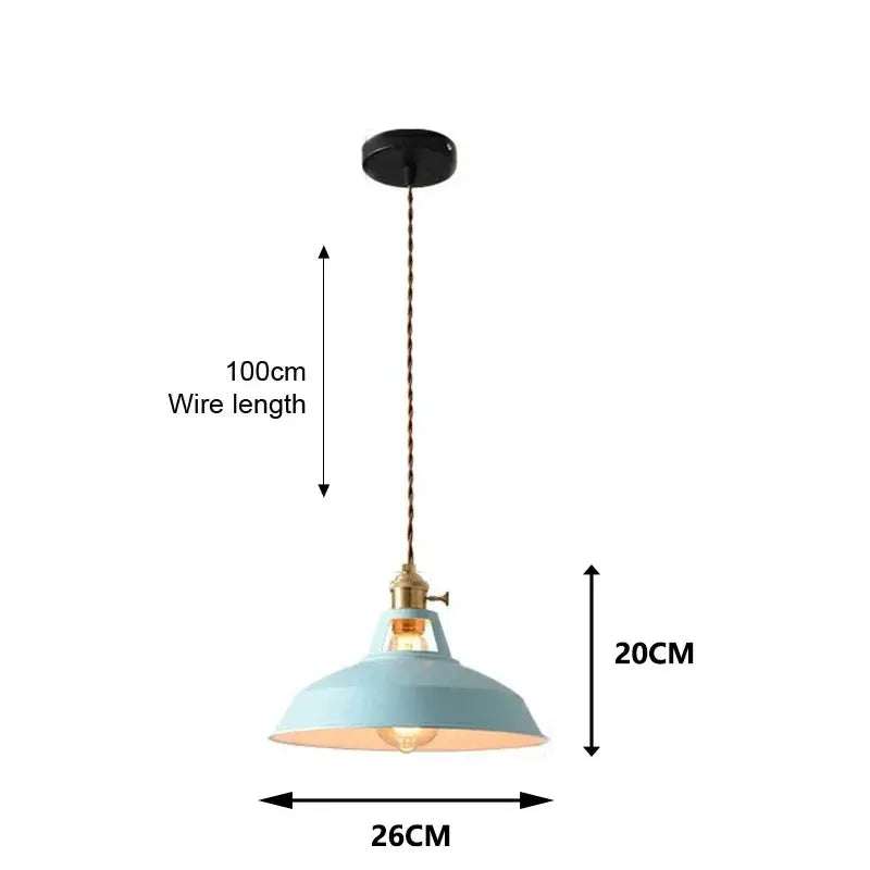 Colorful Vintage Hanging Pendant Lamp LuminousLivingStyle
