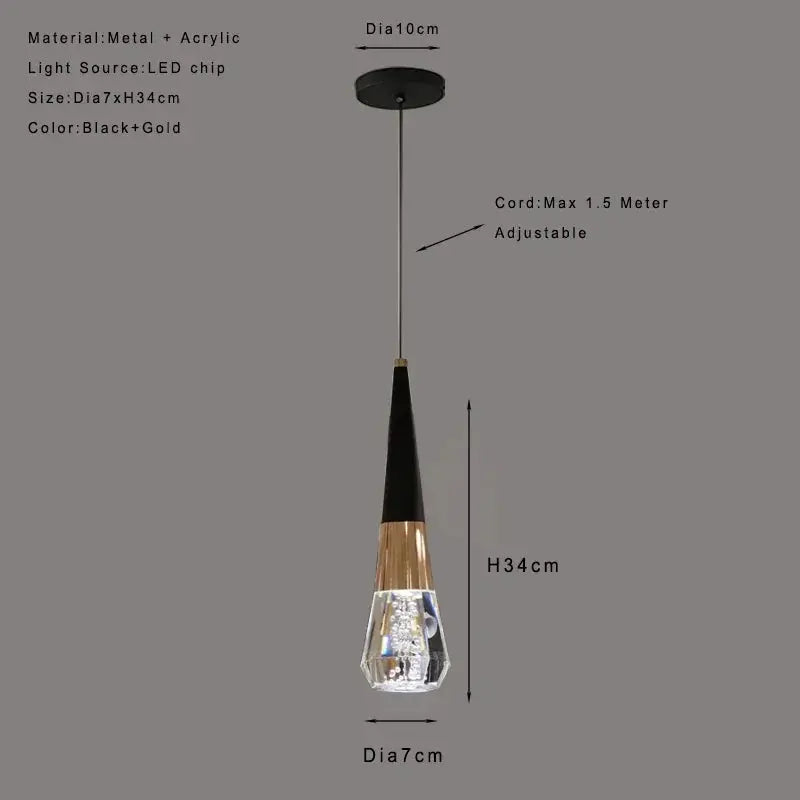 Modern Bubble Acrylic Pendant Lamp LuminousLivingStyle