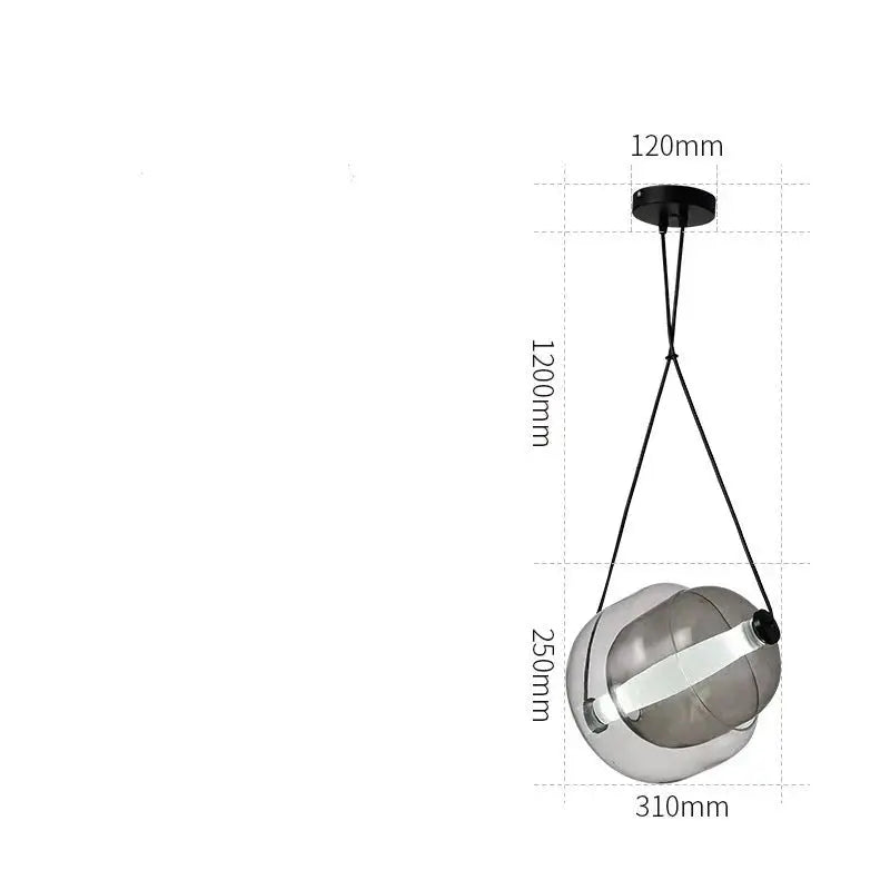 Modern Capsule Glass Pendant Lamp LuminousLivingStyle