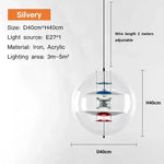 Nordic Danish Acrylic Planet Pendant Lamps LuminousLivingStyle