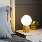 Nordic White Glass Table Lamp LuminousLivingStyle