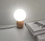 Nordic White Glass Table Lamp LuminousLivingStyle