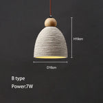 Decorative Wabi-Sabi Cement Pendant Lamp