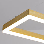 Sleek Rectangular LED Chandelier