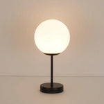 Minimalist White Glass Table Lamp