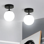 Compact Nordic Glass Ceiling Lamp