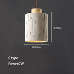 Decorative Wabi-Sabi Cement Pendant Lamp