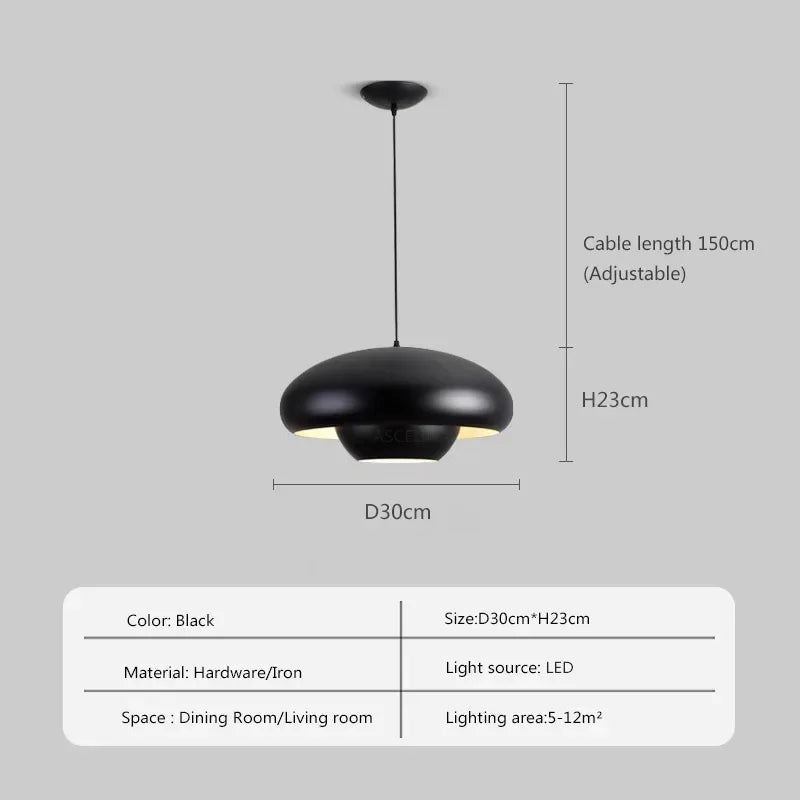 Mushroom Style LED Pendant Light