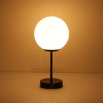 Minimalist White Glass Table Lamp