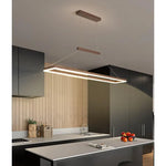 Sleek Rectangular LED Chandelier