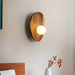 Rustic Wood Vintage Wall Lamp