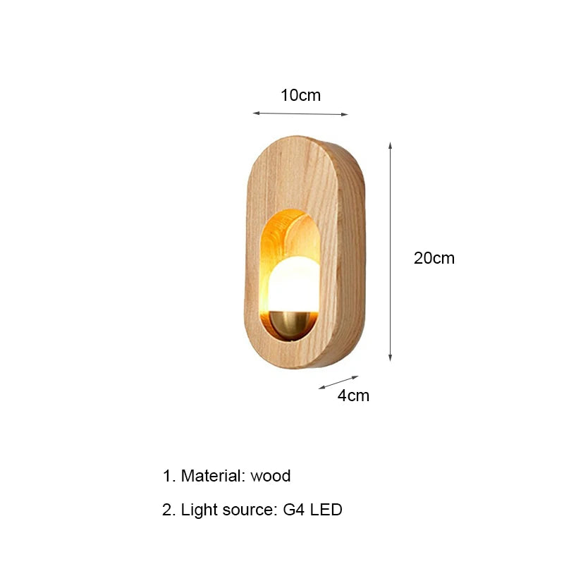 Simple Timbercraft LED Wall Lamp