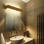Sleek Wooden Mirror Light LuminousLivingStyle