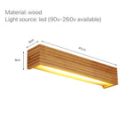 Sleek Wooden Mirror Light LuminousLivingStyle