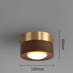 Walnut and Ash Wood Ceiling Light LuminousLivingStyle