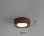 Walnut and Ash Wood Ceiling Light LuminousLivingStyle